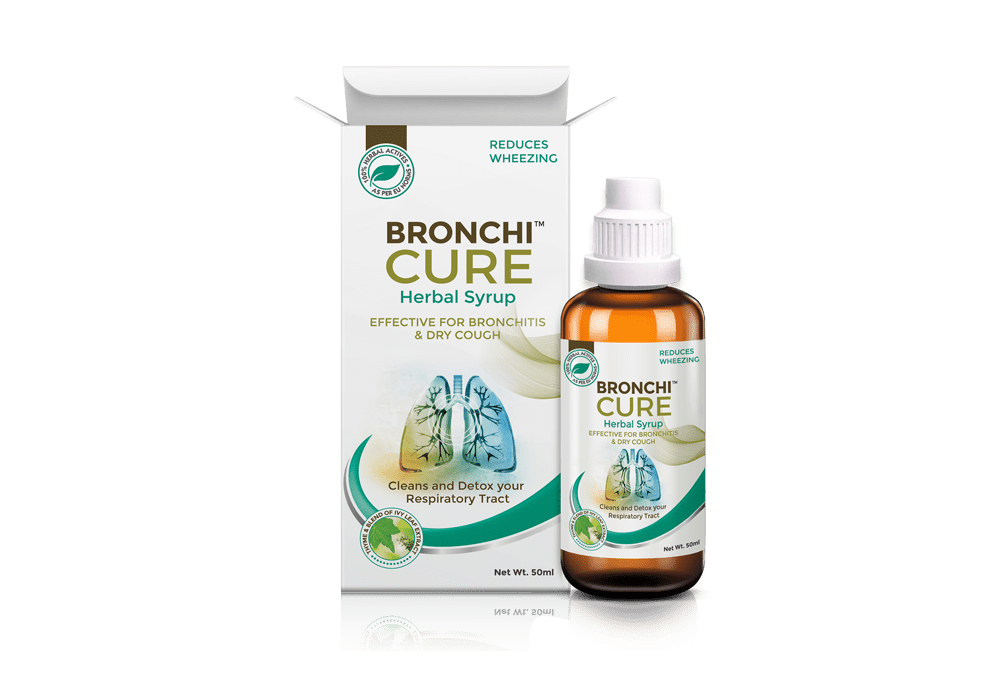 Bronchicure - Effective for Bronchitis & dry cough, 100% herbal lung care syrup