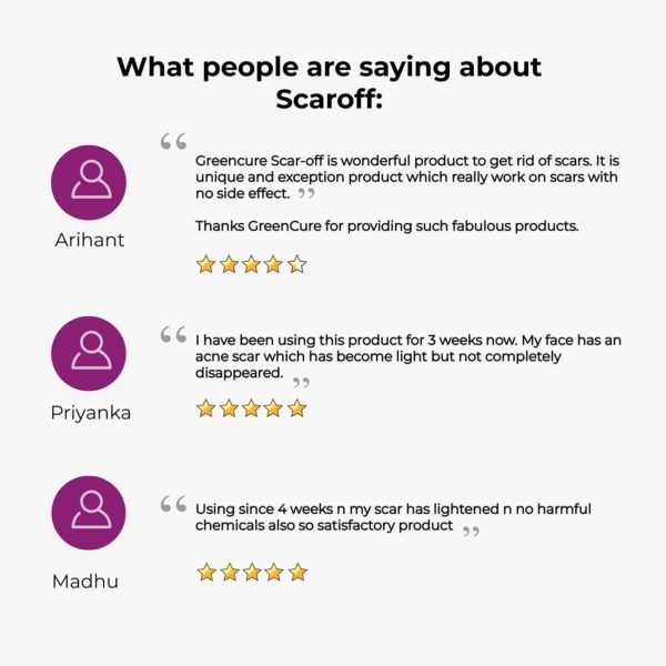 ScarOff testimonials